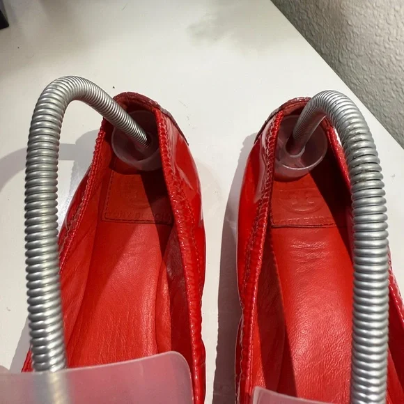 Tory Burch Vibrant Red Flats - Picture 3 of 4